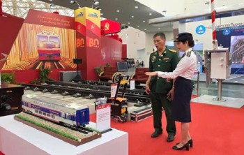 Đường sắt Việt Nam tại hội chợ triển lãm "80 năm hành trình Độc lập - Tự do - Hạnh phúc"
